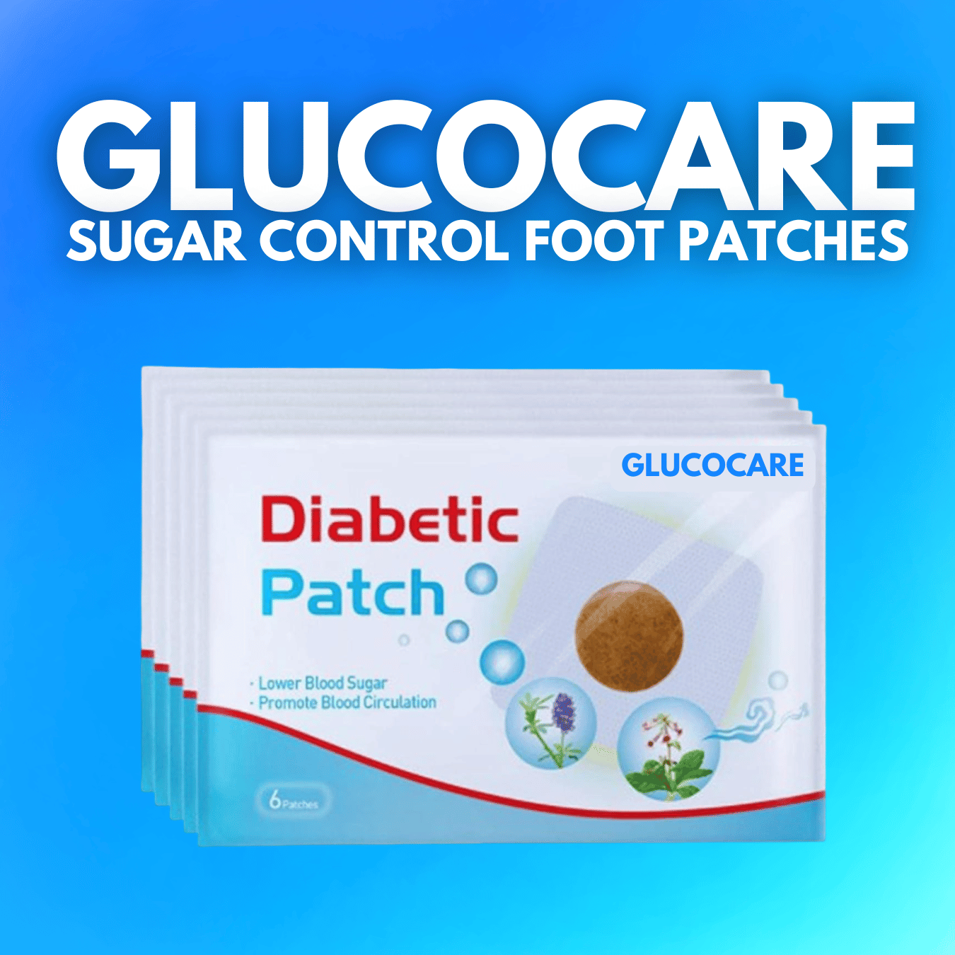 GlucoCare Sugar Control Foot Patches (100% Ayurvedic)