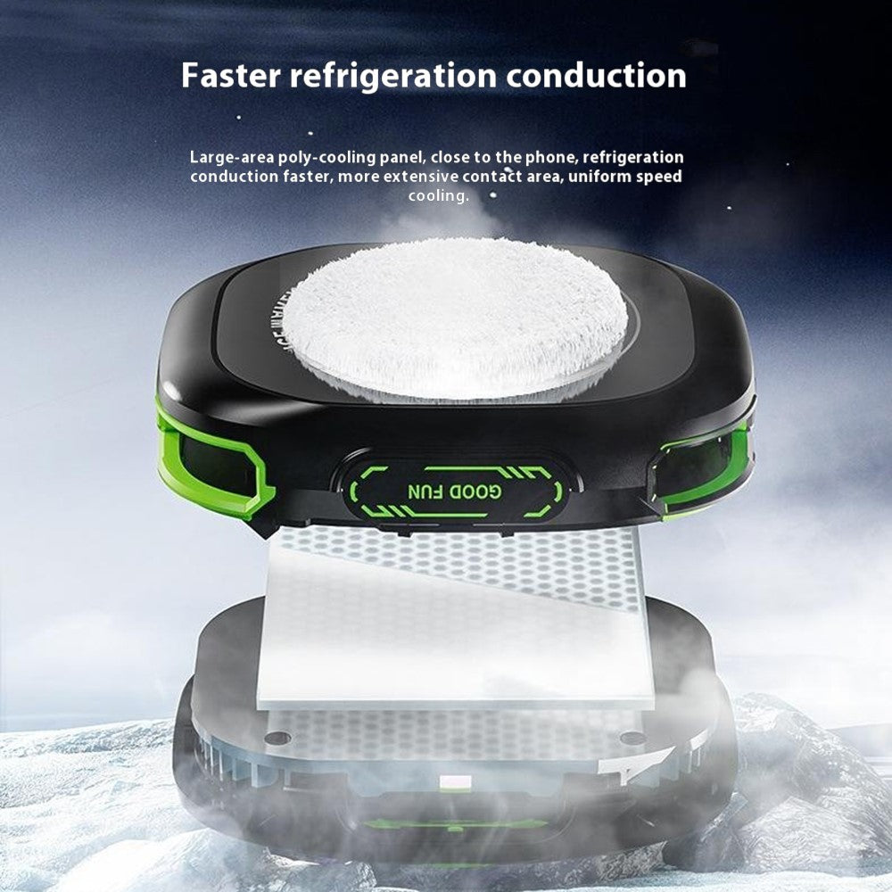 Cubonic Frostrix Power with Detachable 3000Mah Battery Type C AI Mode RGB Magnetic/Clip/Metal Adhesive Mobile Cooler