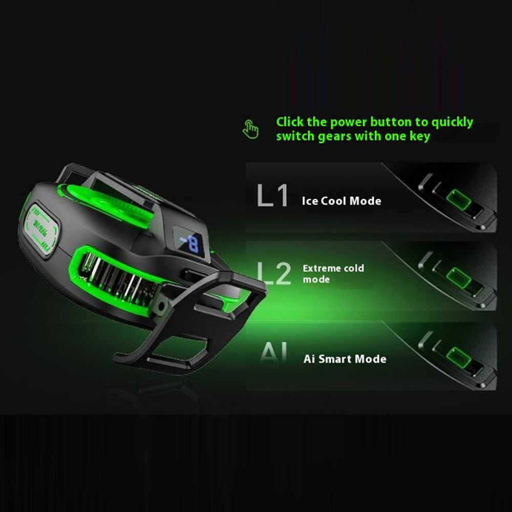 Cubonic Frostrix Power with Detachable 3000Mah Battery Type C AI Mode RGB Magnetic/Clip/Metal Adhesive Mobile Cooler