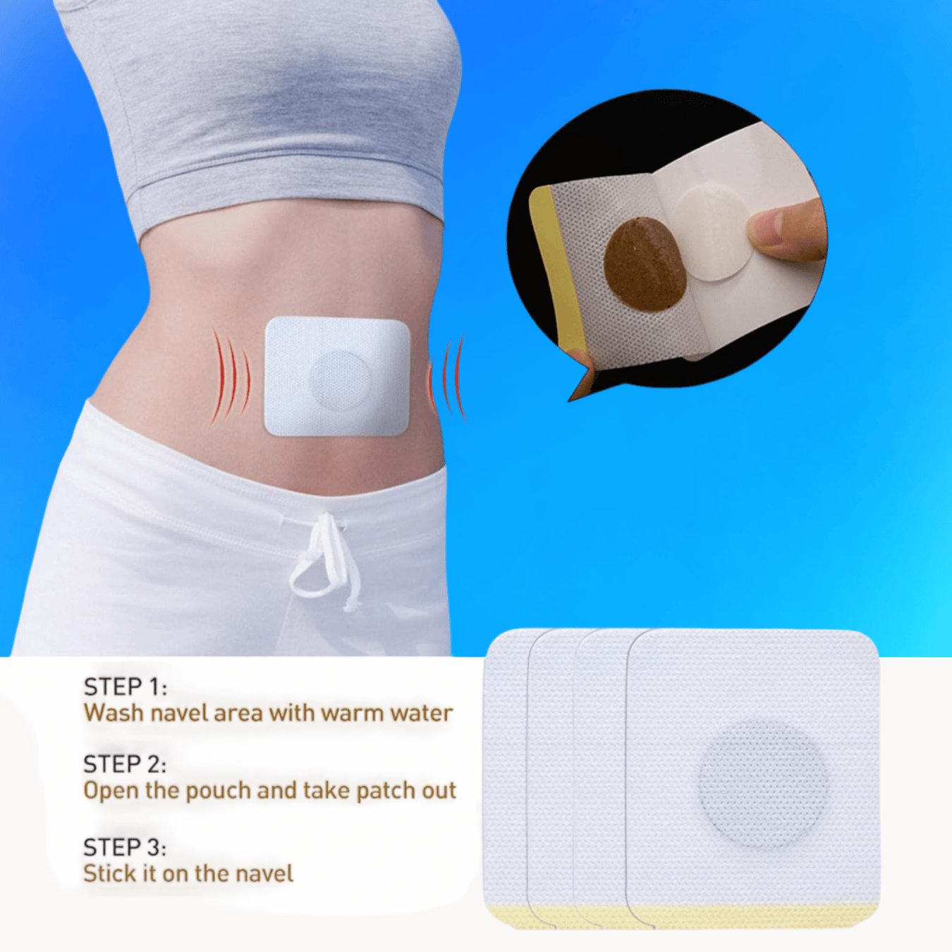 GlucoCare Sugar Control Foot Patches (100% Ayurvedic)