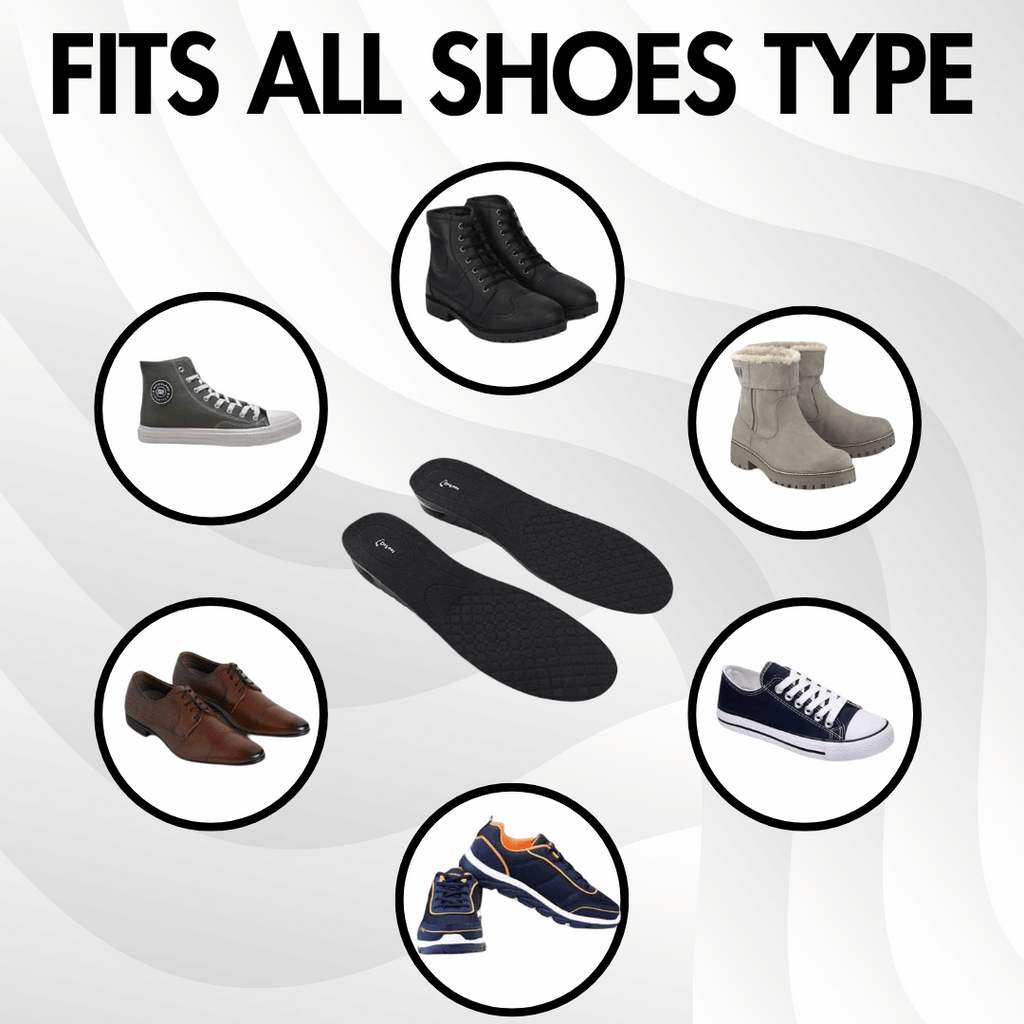 MaxHeight - 4 Layer Height Enhancing Insoles (Increase Height Upto 3 Inches)