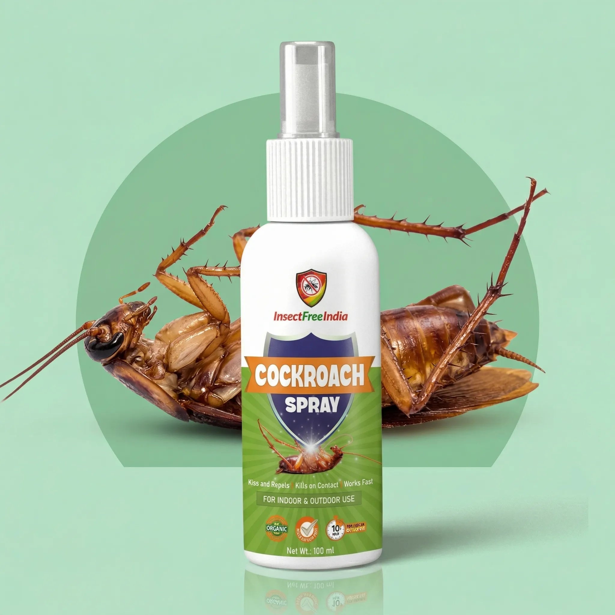 Cockroach Repellent Spray for Kitchen & Home | Herbal Non-Toxic Formula | Safe for Family | Insect Free India
