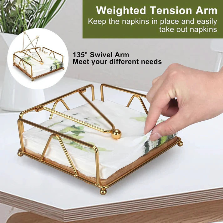 Modern Napkin Holder for Dining Table & Kitchen - Tissue Paper Stand for Home Décor, Restaurant...