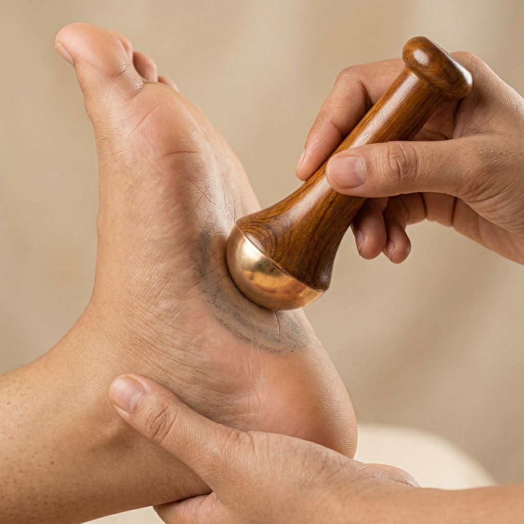SugarBalance Kansa Wand Foot Massager