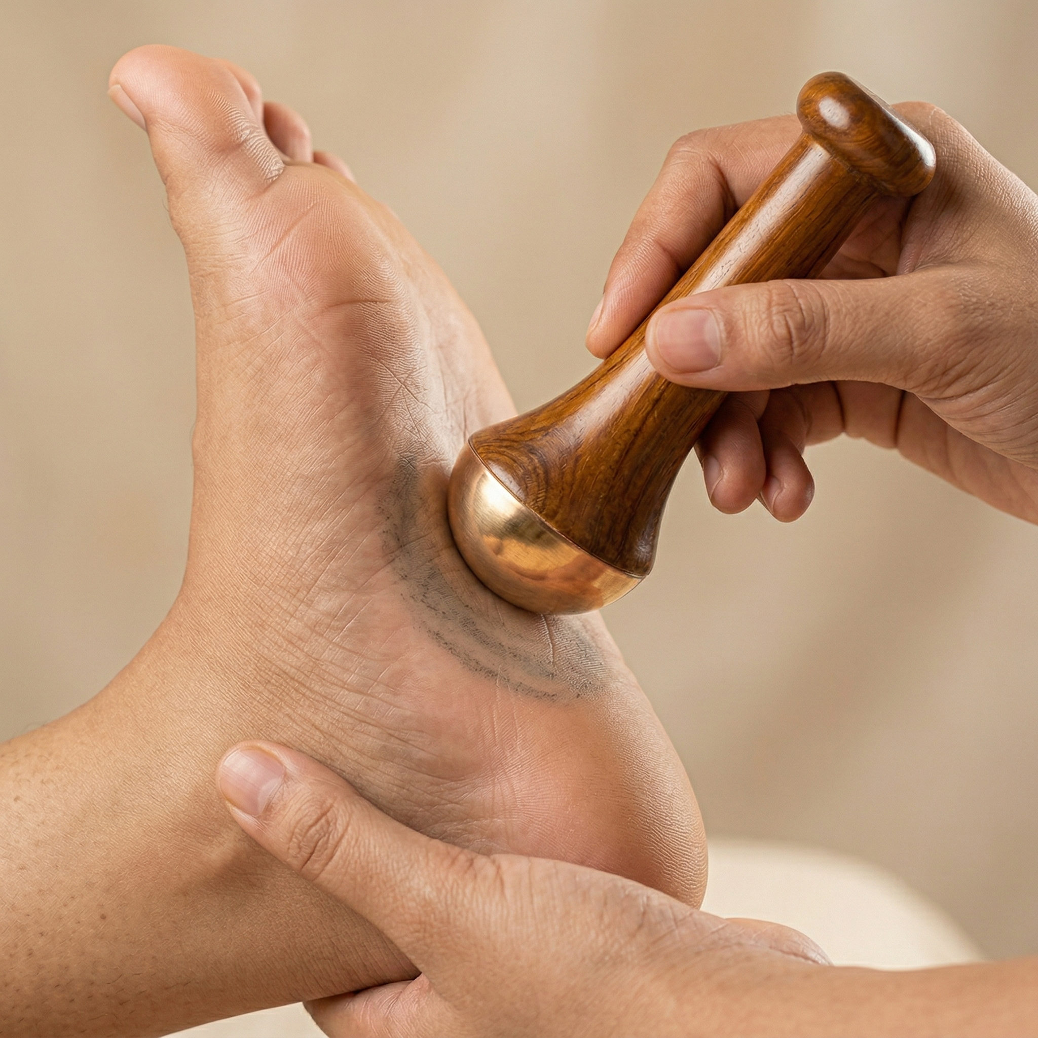 SugarBalance Kansa Wand Foot Massager