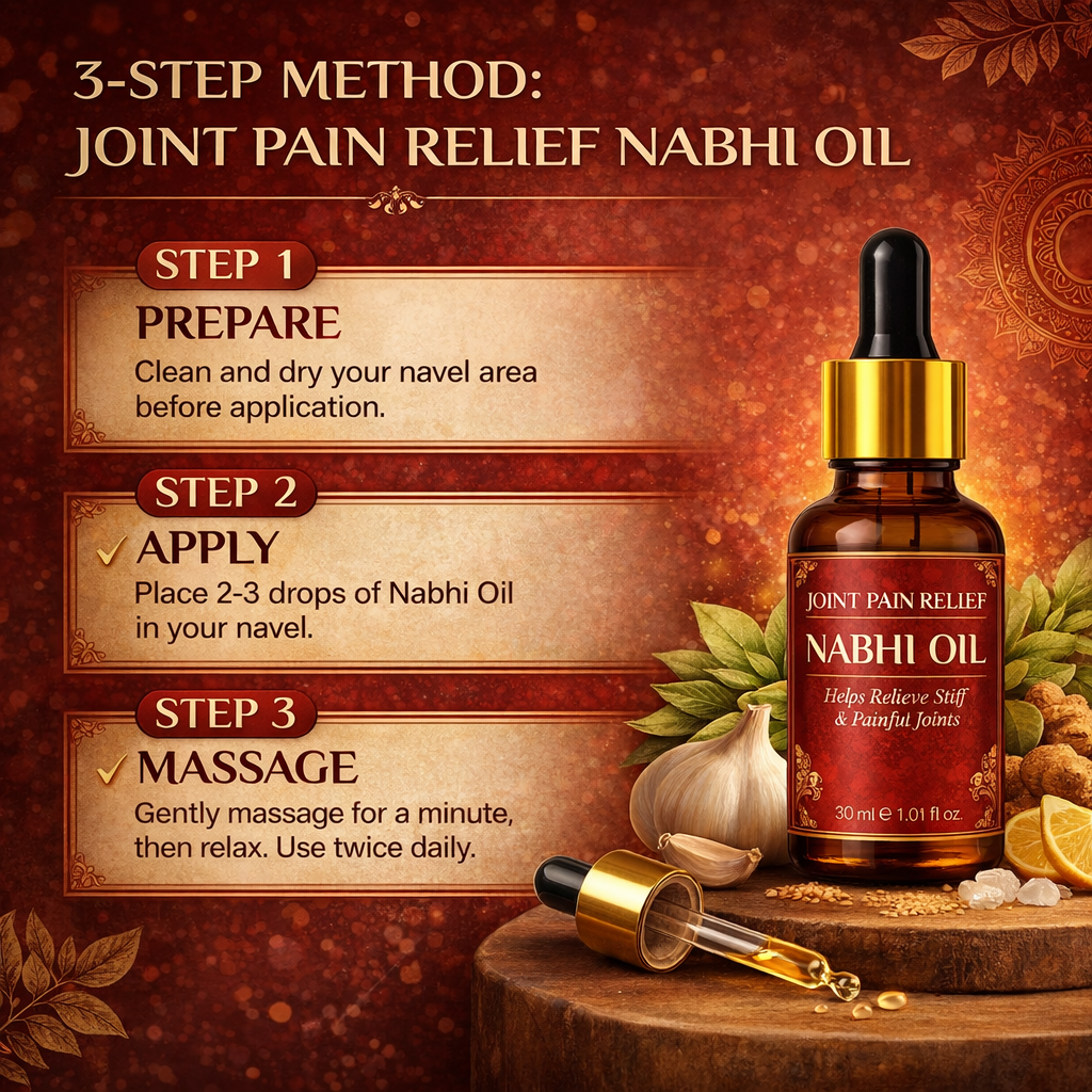 Joint Pain Relief Nabhi Oil (Knees, Back, Shoulder, Feet, Elbows)