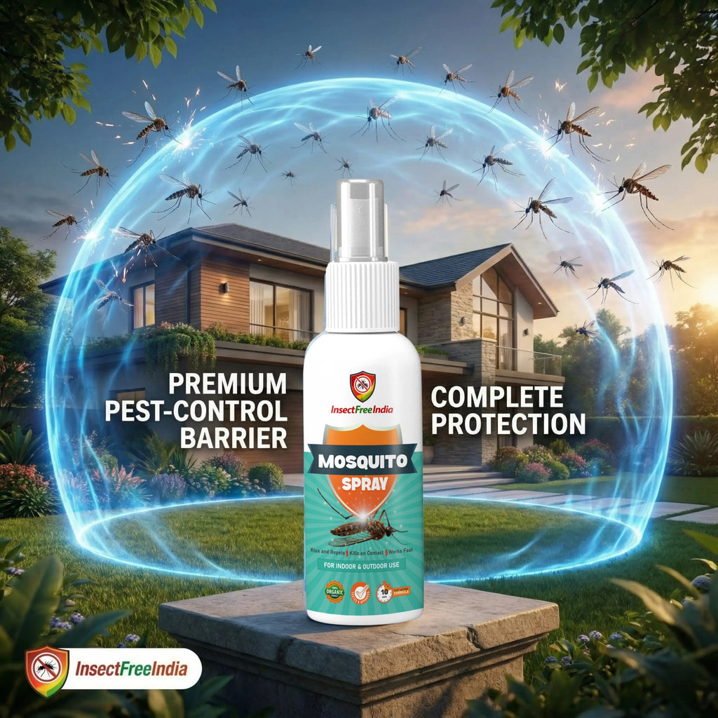 Mosquito Repellent Spray for Home | Herbal Larvicide for Coolers, Garden & Outdoor | Natural & Long-Lasting | Insect Free India
