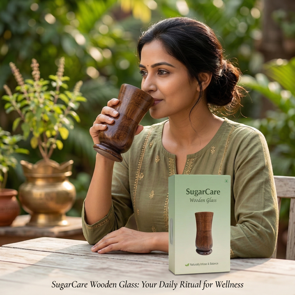 Sugar Balance Wooden Water Glass (Zero Side Effects)