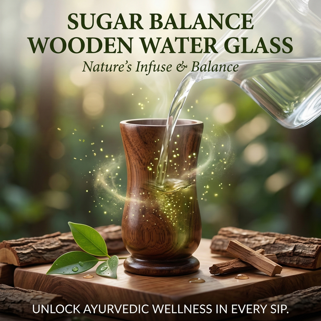 Sugar Balance Wooden Water Glass (Zero Side Effects)