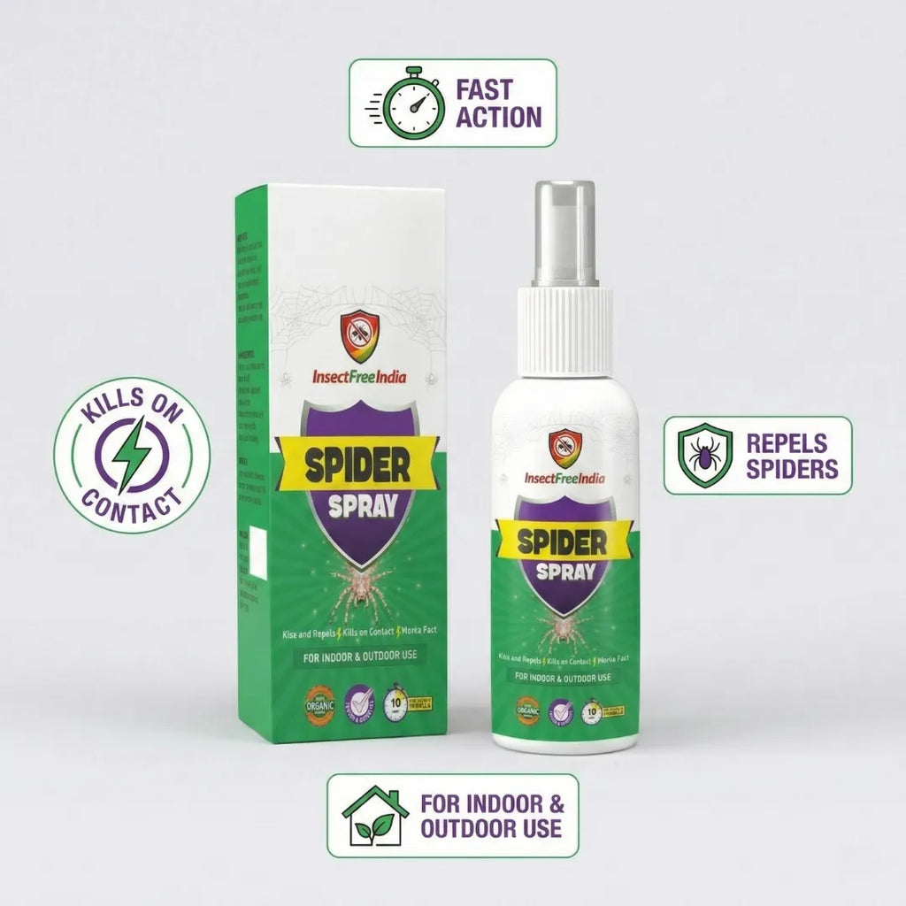 Spider Repellent Spray for Home & Office | Herbal Natural Formula | Indoor & Outdoor Use | Insect Free India